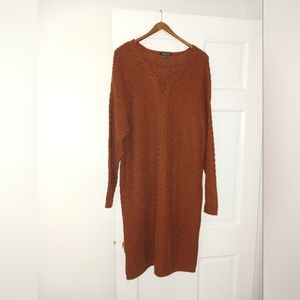 New Look Cable Knit Ribbed Midi Dress